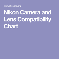 Nikon Camera And Lens Compatibility Chart Camera Nikon