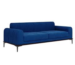 Buy Lorenz 3 Seater Sofa Velvet Dark