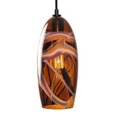 Blown Glass Pendant Light Bandeau