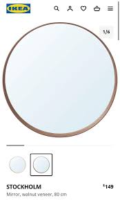 Ikea Stockholm Round Wall Mirror 80cm