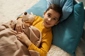 Kid Couch Blanket Stock Photos Royalty