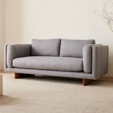 anton sofa wood legs 76 96 west elm