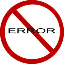 avoiding errors and what to do when