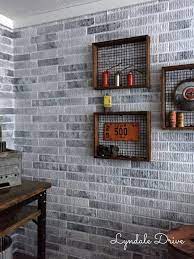 how i painted faux brick walls in the