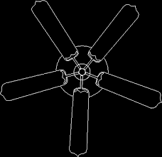 ceiling fan in autocad cad library