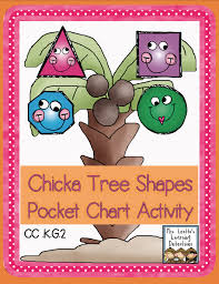 Chicka Tree Shapes Free Pocket Chart Activity Preschool