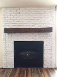 White Brick Fireplace Diy Build With