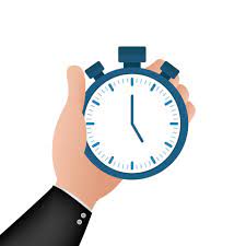 management stopwatch icon vector