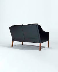mid century leather sofa borge