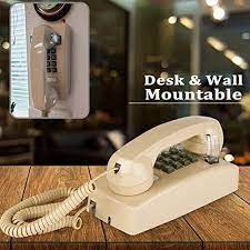 Old Style Retro Wall Phone With Handset