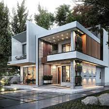 Duplex House Outer Design gambar png