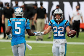 This carolina panthers fabric banner is made with blue, black, dark. Chiefs Panthers Focus Points Christian Mccaffrey Back In The Mix Arrowhead Pride