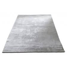 mimo 100 light grey bamboo silk rug