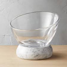 Askew Modern Glass Serving Bowl With