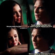 I didn't let love get in the way. 6x22 Delena S Goodbye Was 100 The Saddest For Me Vampire Diaries Funny Delena Vampire Diaries