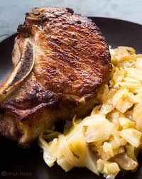 pork chops with braised cabbage recipe