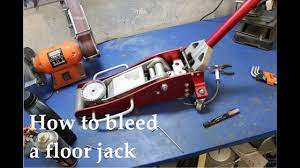 how to bleed and fill a floor jack