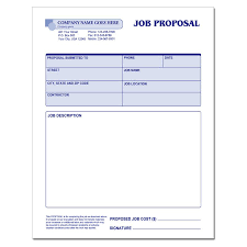 Business Proposal Forms Job Proposal Forms Designsnprint