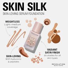 revolution skin silk serum foundation