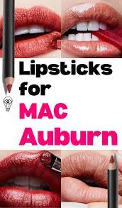 mac lipsticks to wear with auburn lip liner