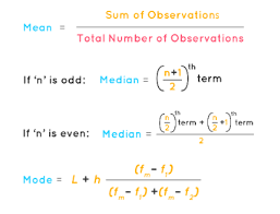 Mean Median Mode Formula And Its