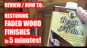 restoring faded wood finishes