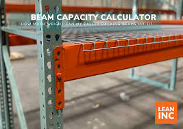 pallet rack beam capacity estimator