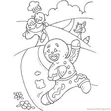 Chef coloring pages for kids. Gingerbread Man And Chef Coloring Pages Xcolorings Com