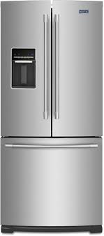 This refrigerator is available in the colors black, black stainless, white, and stainless steel. Maytag Mfw2055frz 30 Inch French Door Refrigerator With Wide N Fresh Deli Drawer Brightseries Led Lighting Humidity Controlled Freshlock Crispers Ice Maker 20 Cu Ft Capacity Spill Proof Glass Shelving And Sabbath Mode