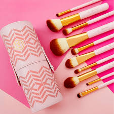 bh cosmetics pink perfection brush set
