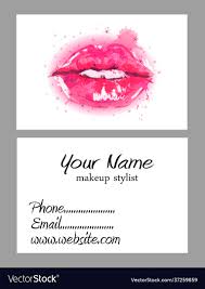 makeup stylist business card royalty