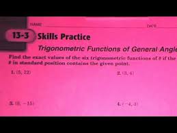 Trig Functions Of General Angles
