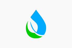 Simple Water Droplet Logo Design