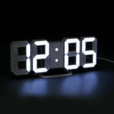 3d Led Digital Wall Clock Desk Alarm