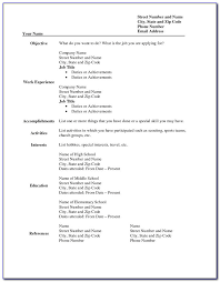 Free professional resume (cv) design template for all job seekers. Printable Blank Resume Form Vincegray2014