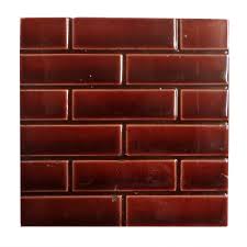 Red Glazed Brick Victorian Fireplace Tiles