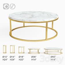 Cocktail Side Coffee Table 3d Models