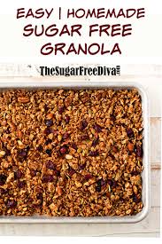 Mix the first five ingredients together. Homemade Sugar Free Granola The Sugar Free Diva