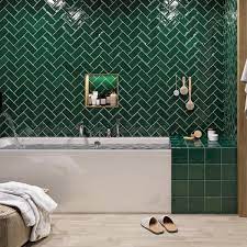 Emerald Green Tiles For Bathrooms And