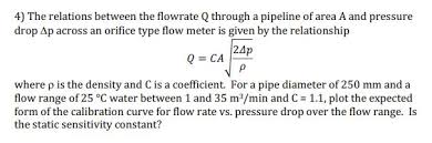 4 The Relations Between The Flowrate Q