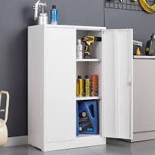 urtr white folding file cabinet with 2
