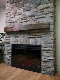 Stone Veneer Fireplace