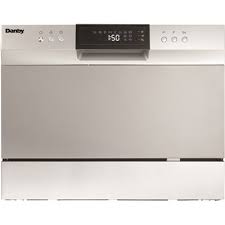 A portable dishwasher doesn't have to be permanently installed in your kitchen and can simply be rolled in and attached to your sink when you need to use it. Danby Part Ddw631sdb Danby 6 Place Setting Counter Top Portable Dishwasher In Electronic Silver Portable Dishwashers Home Depot Pro