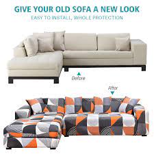 l shaped sectional couch covers 2 piece