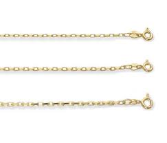 Belcher Chain 9ct Yellow Gold Diamond Cut Hallmarked Choose The Width Choose The Length