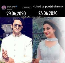Rumors have it that both the actors are dating each well, gorgeous pooja and dashing shaheer make a beautiful couple on screen and we would surely love them off screen as well! Shaheer Sheikh Pooja Sharma On Twitter My Hands Are Shivering Out Of Happiness 23rd June Pooja Liked My Post 29th June Shaheer Liked My Comment Luckiest Girl Today Firsttime
