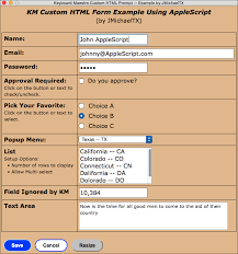 create form as shown in fig