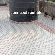white reflective cool roof tiles super