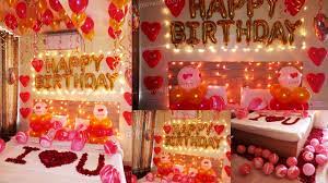 Top ideas for birthday decoration at home. Birthday Surprise Decoration For Boyfriend Romantic Room Decoration Balloon Decoration In Hotel Youtube