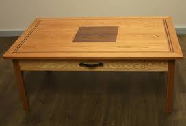 Solid Cherry Coffee Table With Walnut